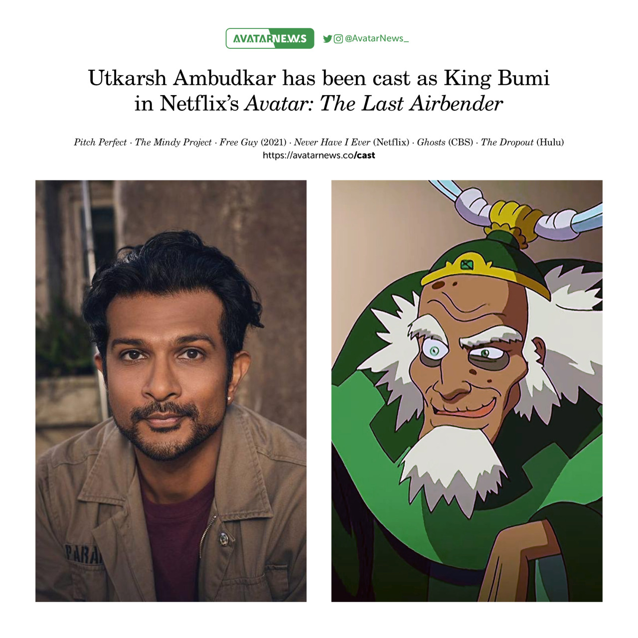 Netflix's 'Avatar: The Last Airbender' Taps Utkarsh Ambudkar As King Bumi  (EXCLUSIVE) - Knight Edge Media