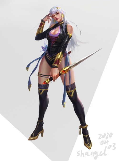  女刺客练习CL SHANG https://www.artstation.com/artwork/EVkJbe