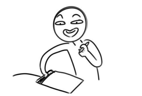 thatprocrastinatingjean:    “Oh boy time to draw everyone’s favorite character!”     “who did I draw? You’ll never knOOOOOOOoooooW~”