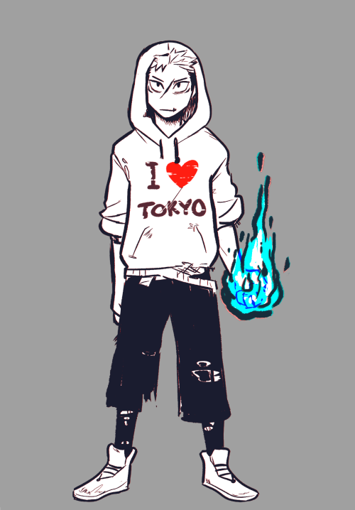 retrodynamics:post-shibuya ironic dumpster hoodie idea