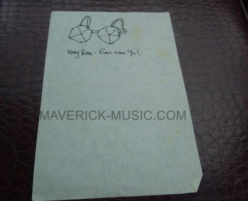 harrisonstories:  1990 George Harrison’s Lentil Soup Recipe &amp; Hand Doodle Two sided Ge