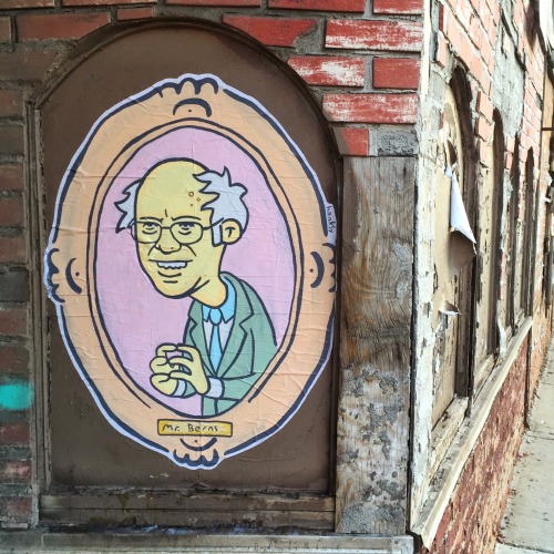 Simpsons x Bernie Sanders. Chicago 2015.