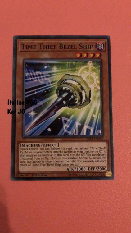 Time Thief [TCG] Exclusive in Savage Strikealso I am lazy read the effects on the picturesComing out