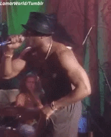 adjustmer:LL Cool J MTV Unplugged - iconic bulge. I was shocked watching it on MTV.Tasty 