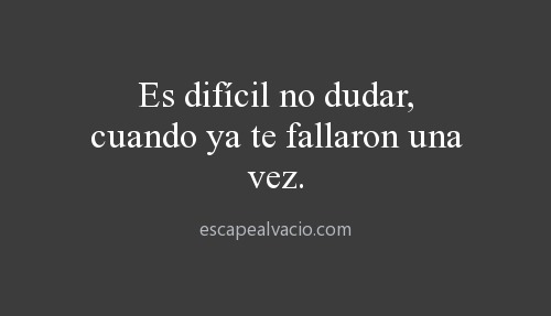 Escape al vací­o