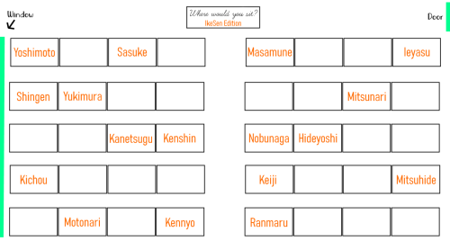 Where would you sit?IKESEN EDITION