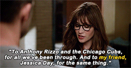 pambeeslys: Nick + referring to JessWe had a little “will they/won’t they.”