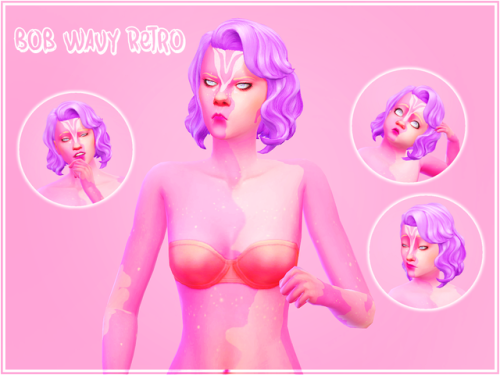 berrynooboosfour:  Finished a few more pack recolors! First up is the Vintage Glamour hairs. The tod