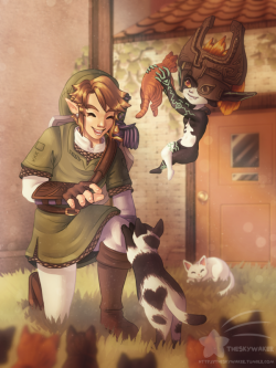 theskywaker:  Saving Hyrule is important, but your mental health is important too! Go pet some cats, you deserve it. 