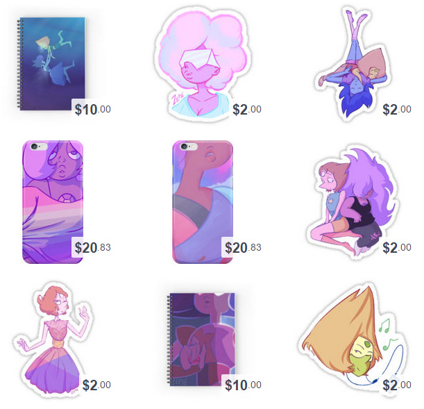 Hey guys! I put some of my stuff over on REDBUBBLE. Pretty sure all the art pieces