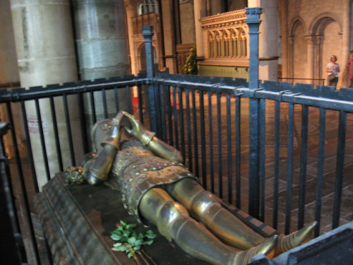 Tomb of Edward Plantagenet, The Black Prince (15 June 1330 – 8 June 1376), Canterbury Cathedral.