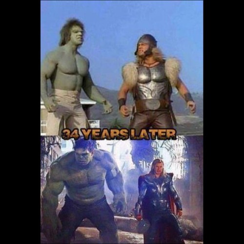 1337subzero:Lol, I still prefer 70s spiderman tho.#hulk #thor #avengers #comic #film #tv #nerd