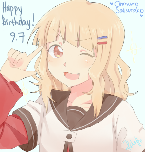 rokettopencil:Yay yay! Happy Birthday, Sakurako!