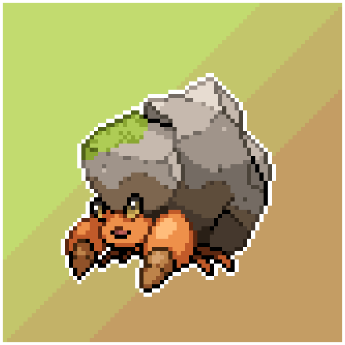 bramborion:
“Craggle (Bug/Rock)
I’m back with another sprite of In-Progress Pokemon’s custom ‘Mon, Craggle.
Feel free to check out the link to find out more about this little guy!
This one was really fun to do, IPP’s designs are always super...