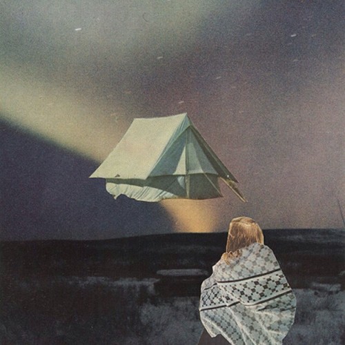 crossconnectmag:  Sarah Eisenlohr is a collage artist living in Montana, USA. I used collage as a medium to transform existing images of cold, desolate landscapes into ones that show humans placed amidst them, in the strange and seemingly supernatural.