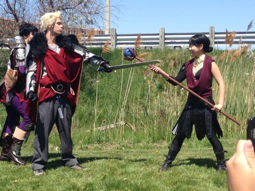 nofluxgiven:i’m glad i caught this whole little scene from the dragon age photo shootmorrigan 