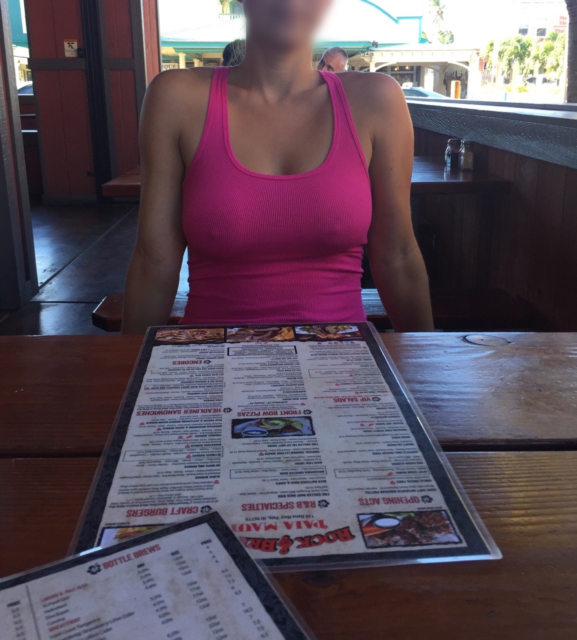 sgt-rip:  couple-living-a-fantasy:  Topless in the convertible! Having fun in the