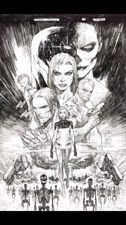 topcowofficial:Feast your eyes on Marc Silvestri’s cover for the upcoming Cyber Force series b