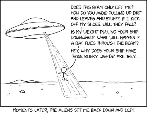 infosnack:  “Tractor Beam” via xkcd.com