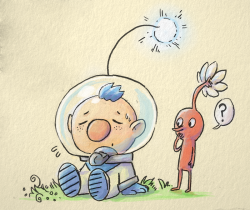 just a bunch of pikmin doodles. I was really surprised and excited when I heard that pikmin 4 is in 