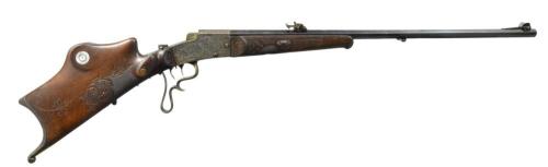 Engraved German schuetzen target rifle, late 19th centuryfrom Poulin Antiques