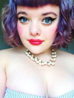 creepygirlmouse:  premierbonheur:  itsgrrrlgerm:  premierbonheur:  I’ve never done strapless because of my small boobs and big arms but I’m a sucker for seersucker and it’s my goddamn birthday  Adorrrableeeee x  i’m appreciative of the roundness