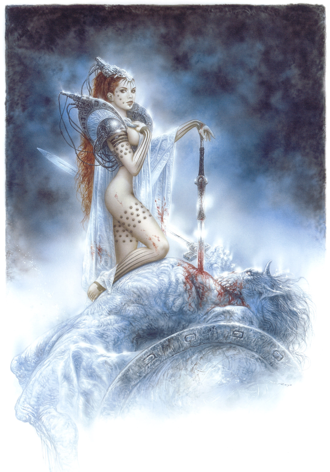 slow-deep-hard:  Subversive Beauty • Luis Royo • Ilustration: Traditional Art.