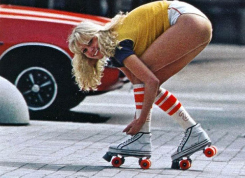 1970saesthetic:  Roller Skaters, 1970s