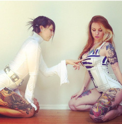 hot-tattoo-girls:  http://hot-tattoo-girls.tumblr.com  Time to take out my lightsaber and use the force