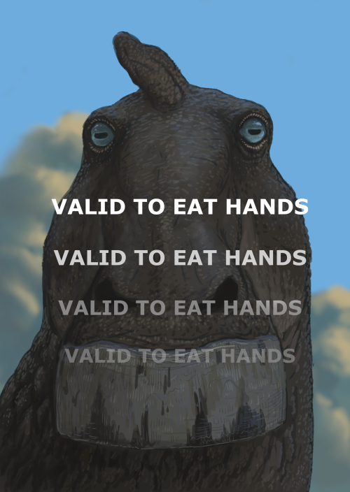And Here It Is, My Newest Addition To The "valid To Eat Body Parts" Series. Showing Extinct Animals Starring