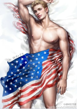 junedune: Hold me, wrap me up, unfold me… Wonderful man-size cushion cover of Steve Rogers! by super lovely Chinese artist 猫咪的守望 &gt;3333&lt; 