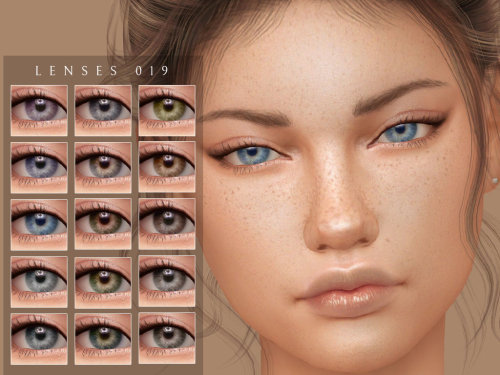 lutessasims:Lenses 019 • Male and Female• Toddler to Elder• 16 colors• HQ compat