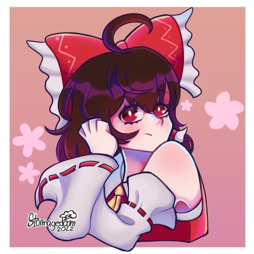 Reimu hakurein fanart(・ω・) ♡ https://www.instagram.com/stormagedoom/ 