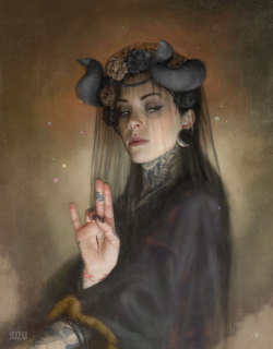 supersonicart:   Tom Bagshaw’s “Black