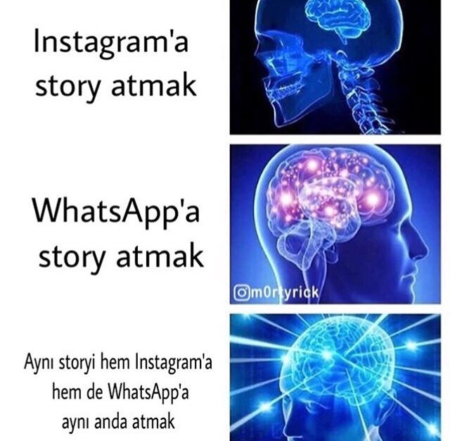 Instagram'a
story...