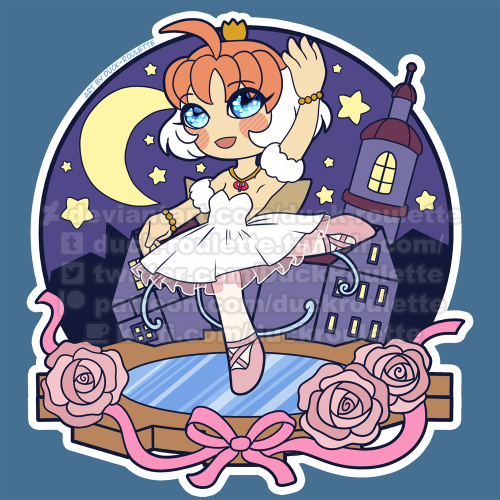 Princess Tutu And Princess Kraehe Chibi Sticker Designs \o/