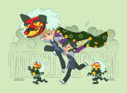 nondidd:  lion dancers Roxas and Xion