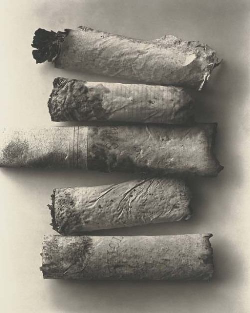 museumuesum:  Irving Penn Cigarettes, printed 1972-1975 Platinum-palladium prints, variable dimensions 