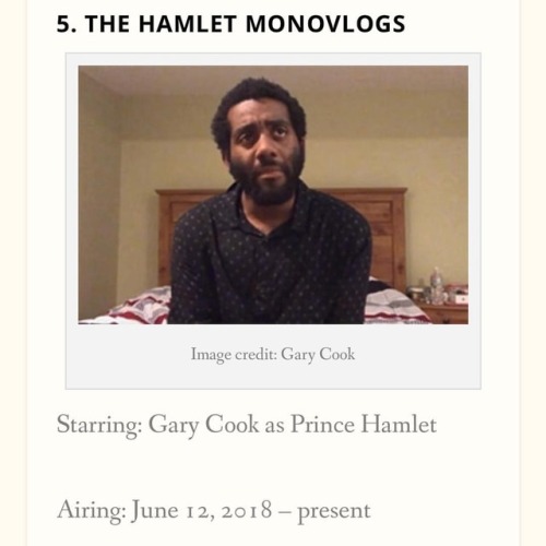 oh my god THANK YOU to @silverpetticoatreview for covering the Hamlet as a Vlogger mini series in th