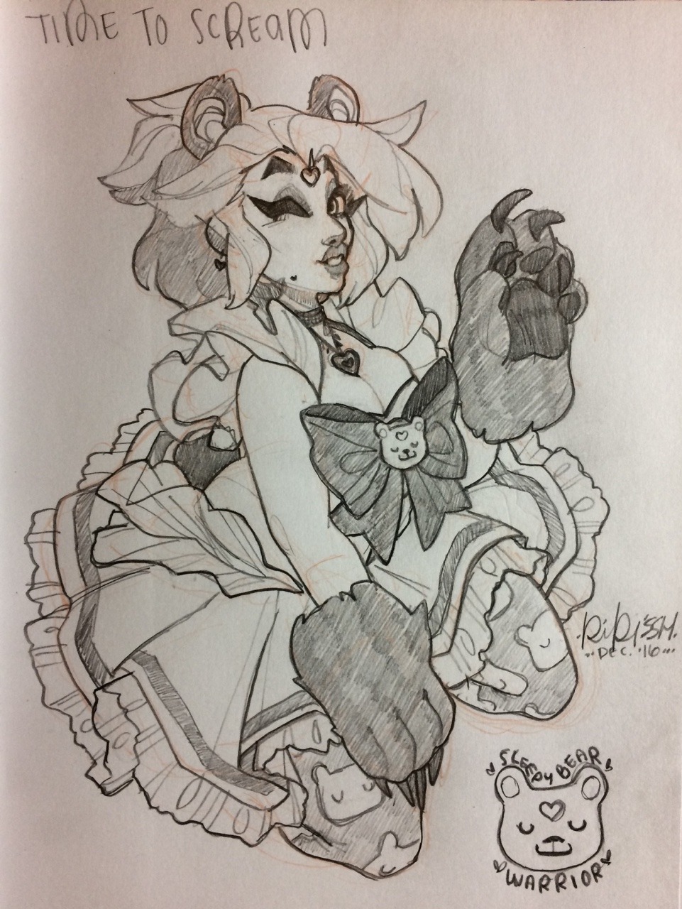 kikissh:  my first sketch in my new sketchbook. this paper is NOICE. thank you, @zerostop!!!