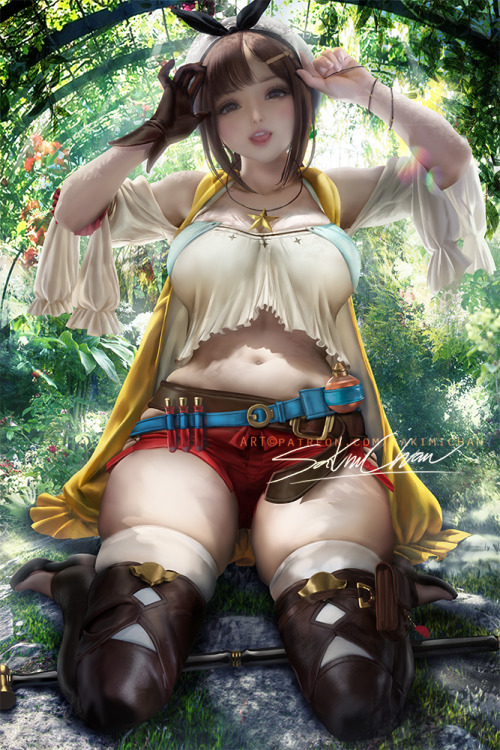 sakimichan:   My take on #Ryza <3 Her