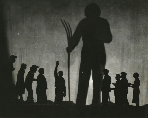 As a photograph of a scene from a Federal Theatre Project Living Newspaper production, Shadow of the