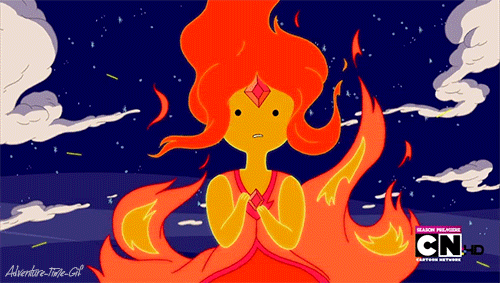 adventure-time-gif:  Flame Princess is really pretty. 