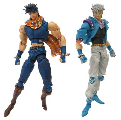 highdio:   Swarovski versions of Joseph Joestar and Caesar Zeppeli Super Action Statues.  Winter WonFes 2015 exclusives. Caesar’s ¥40000 with production limited to 50 pieces, Joseph’s limited to 10 pcs via raffle.(x). 
