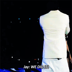 beyonseh:  Jay Z and Beyoncé during their last show of the On The Run Tour 