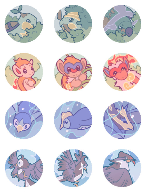 generation 4 pkmn as button designs that I’ve been working on the past couple months,, my most