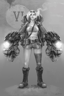 twilightrayne:  league-of-legends-sexy-girls:  League of Legends - VI Military Skin Concept by Zaziky  YES PLS AND TY 