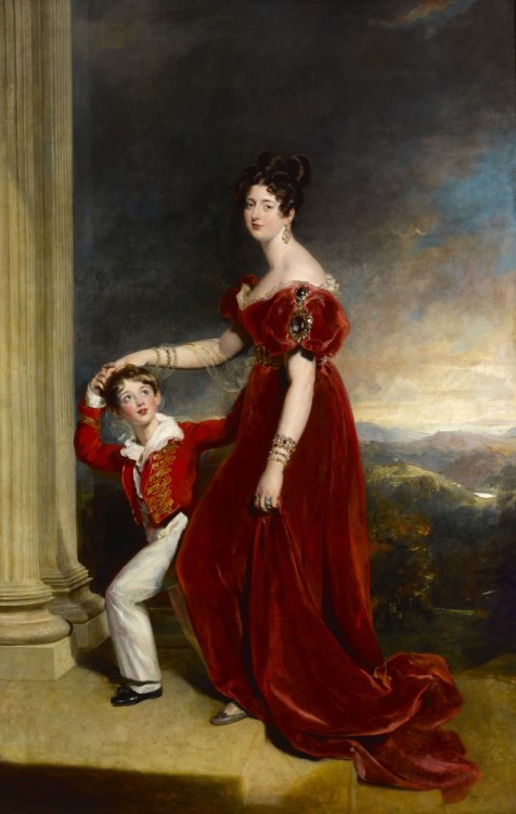 Frances Anne, Marchioness of Londonderry and her Son George, Viscount Seaham, later 5th Marquess of 