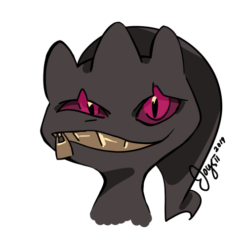 Made this with the intent to use it as a new icon back in October because rip mega banette, but it d