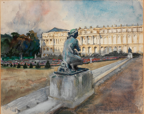 Alexandre Benois (Russian; 1870–1960)VersaillesWatercolor, gouache, and graphite on medium weight wo